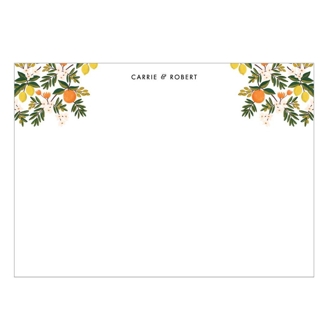 Citrus Orchard Stationery