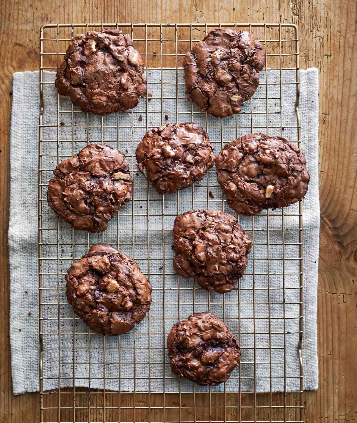 Fudgy Flourless Chocolate-Pecan Cookies
