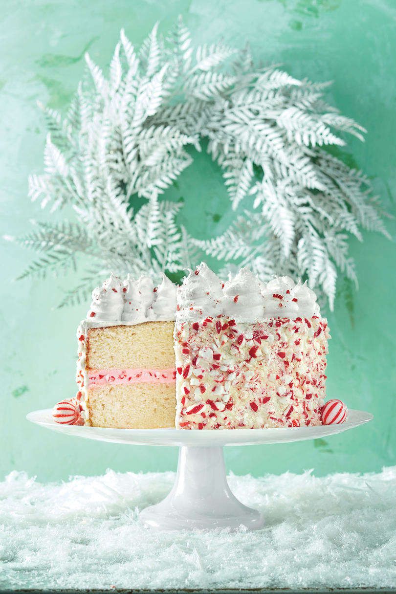 Peppermint Cake with Seven-Minute Frosting