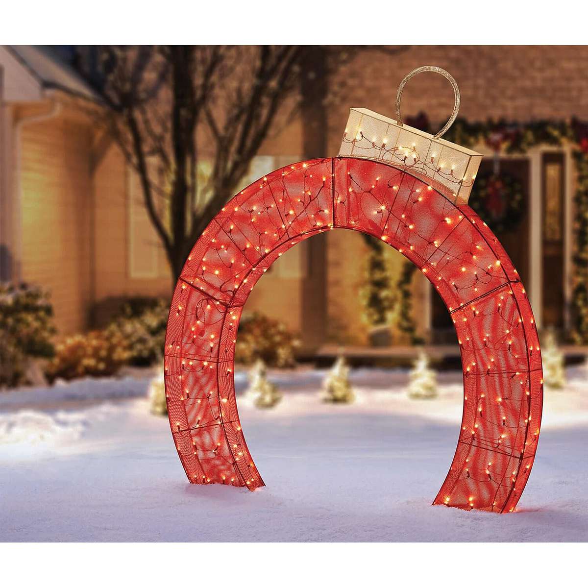 Member's Mark 5' Pre-Lit Twinkling Ornament Arch