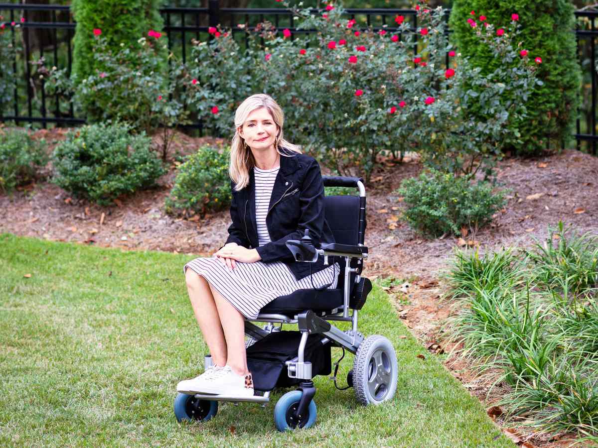 Katherine Wolf at Home in Wheel Chair