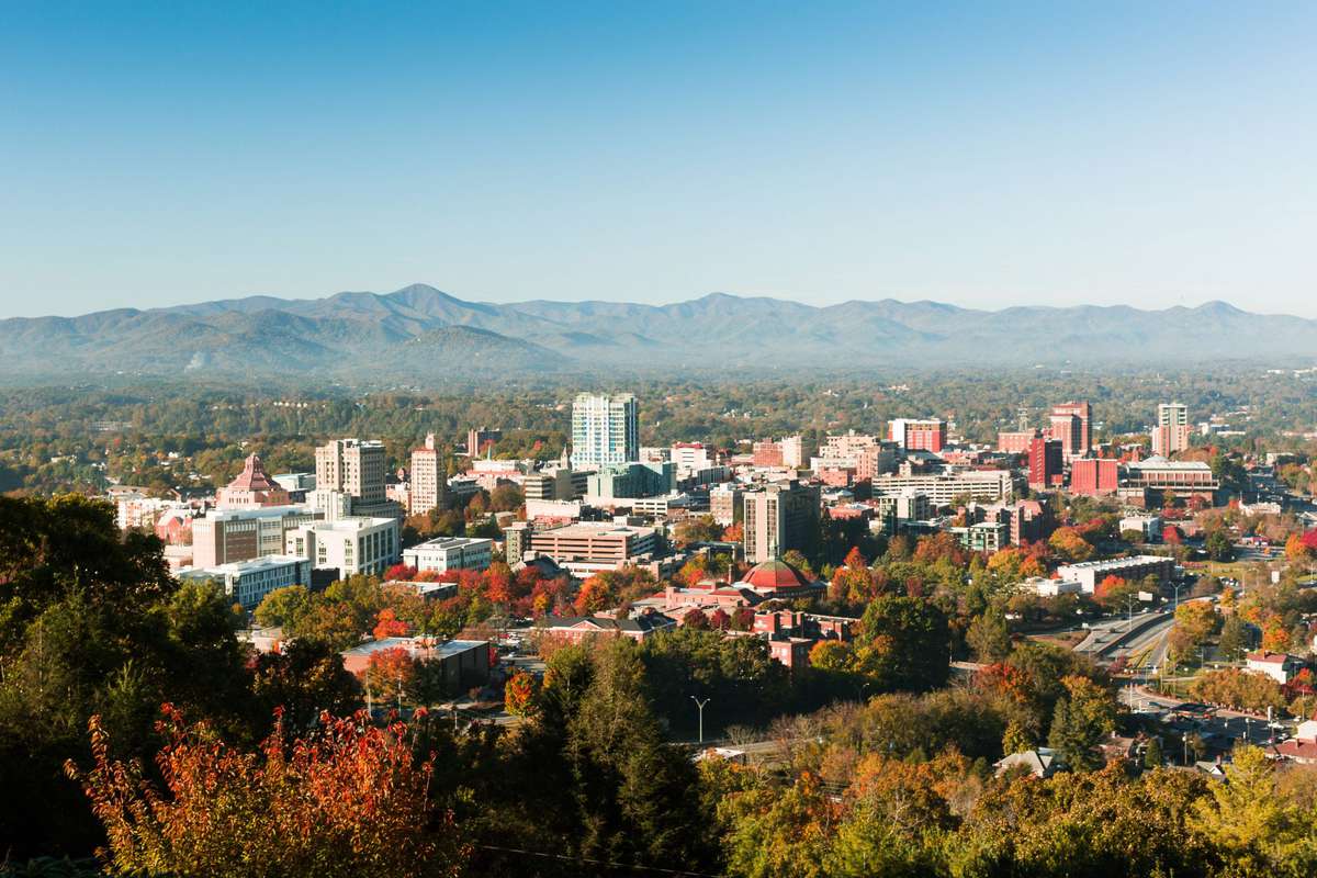 Asheville, NC Skyline During the Day