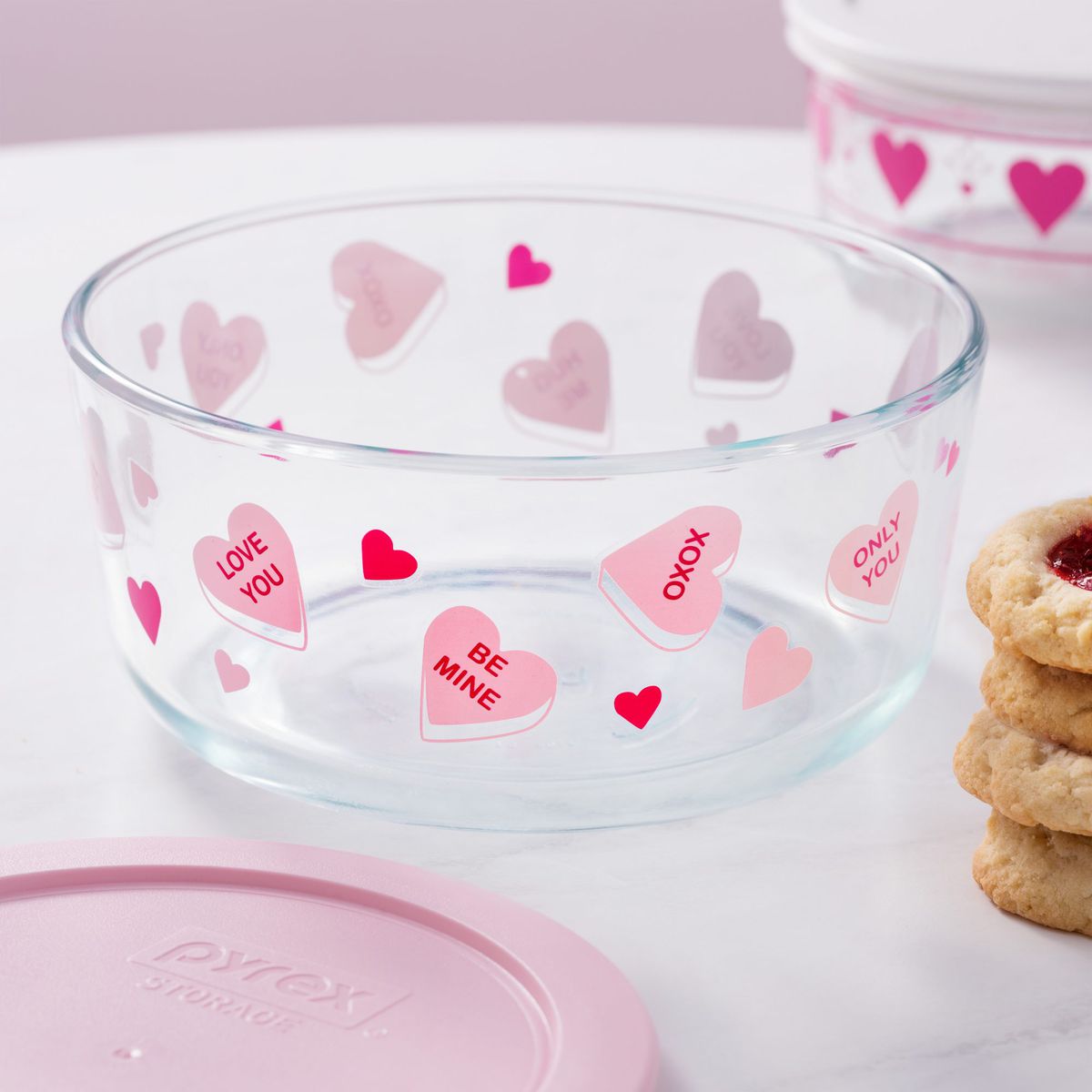 Pyrex Candy Hearts