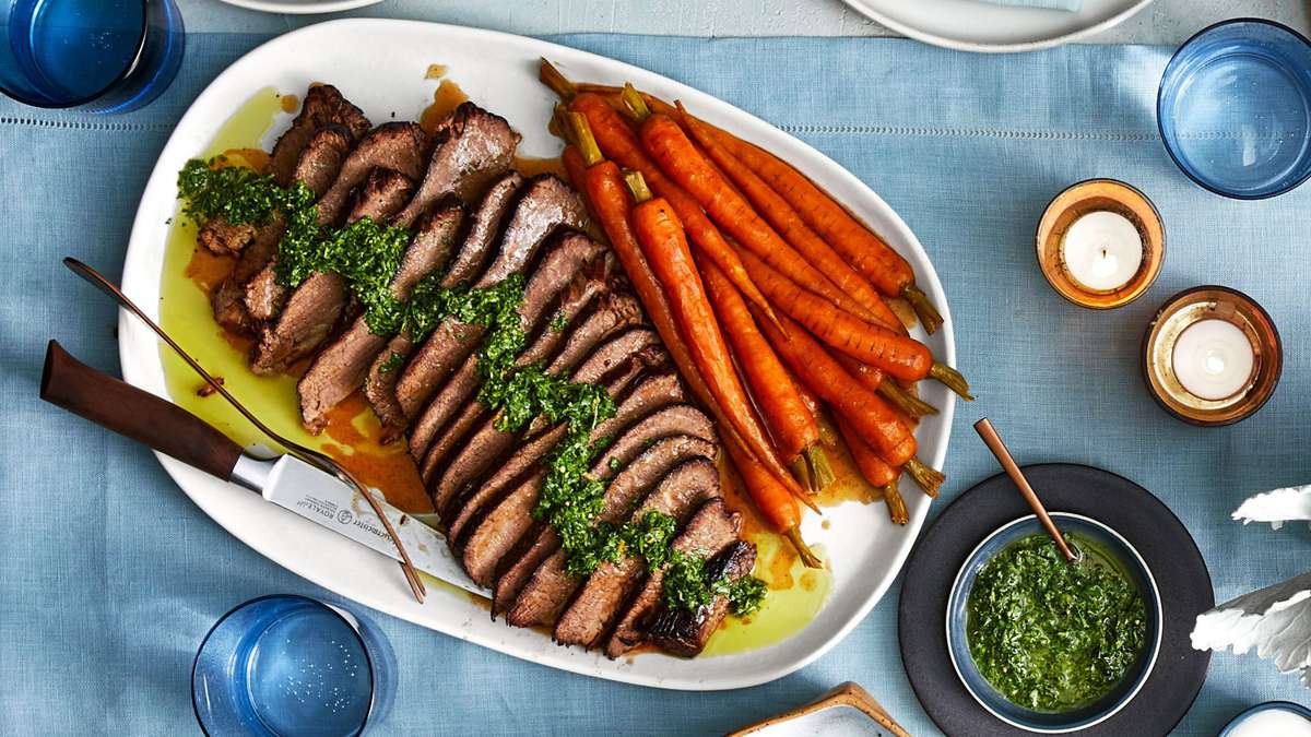 Brisket with Carrots and Horseradish-Parsley Gremolata