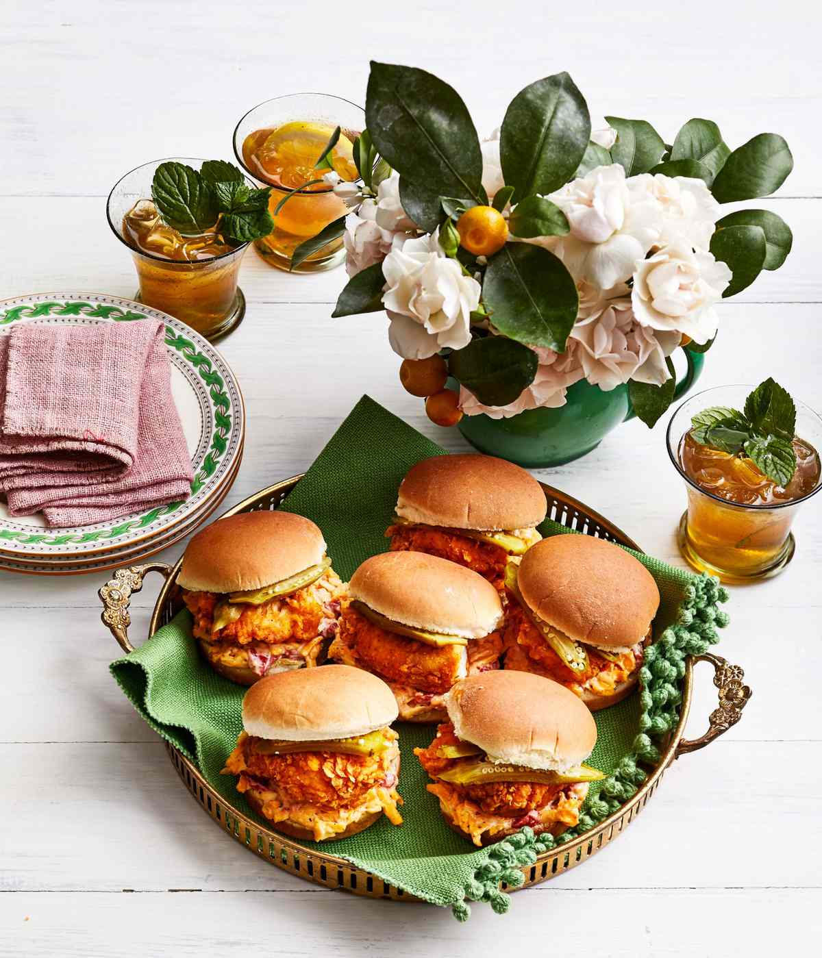 Fried Chicken Sliders with Pimiento Cheese