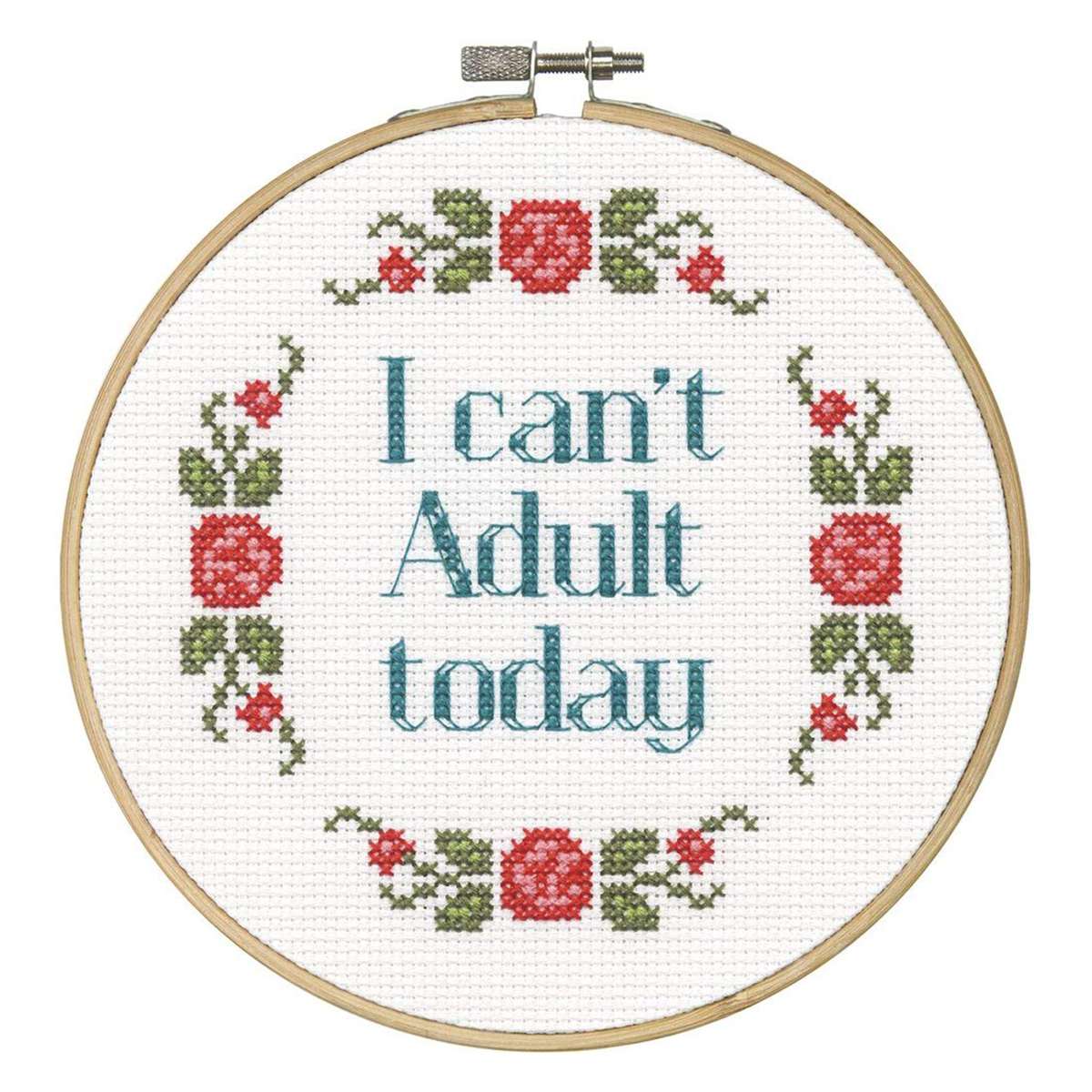 DIMENSIONS 'I Can't Adult Today' Counted Cross Stitch Kit