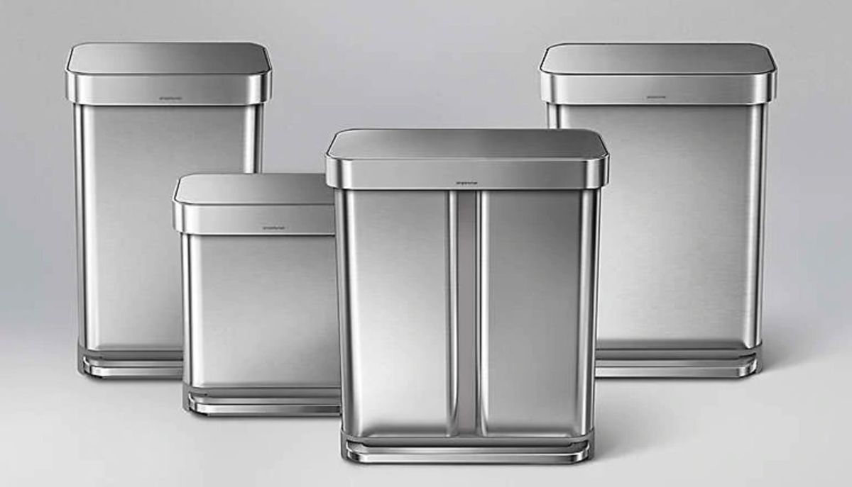 Simplehuman Dual Compartment Step Trash Can