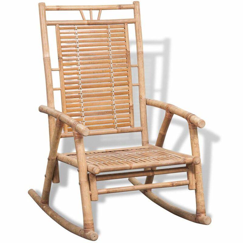 Bamboo Outdoor Rocking Chair