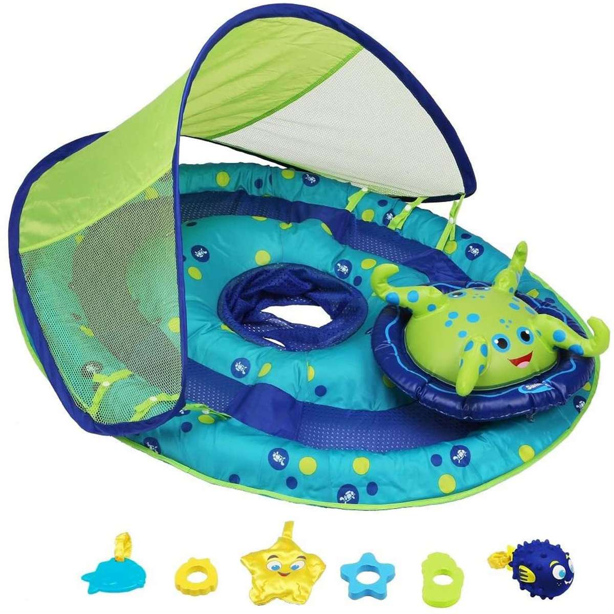SwimWays Baby Spring Float Activity Center with Canopy