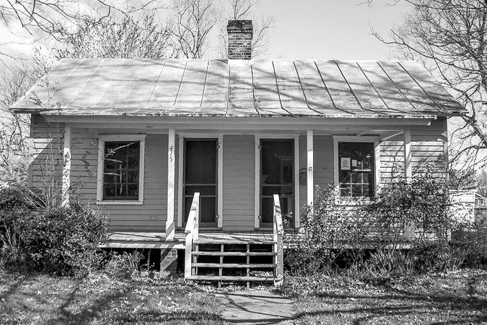 Renee and Charles Bullock North Carolina Cotton Mill Village House Before