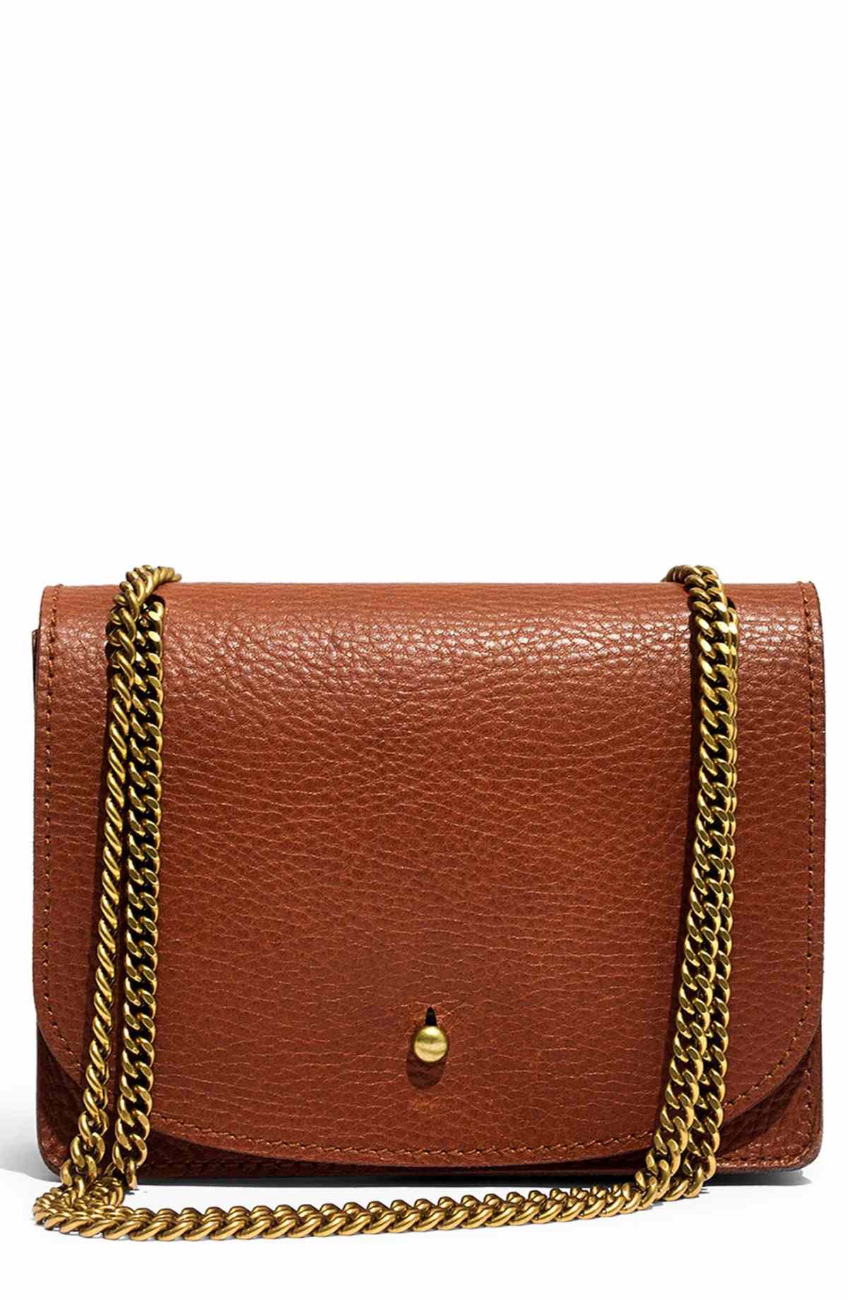 The Chain Strap: Madewell Leather Crossbody Wallet