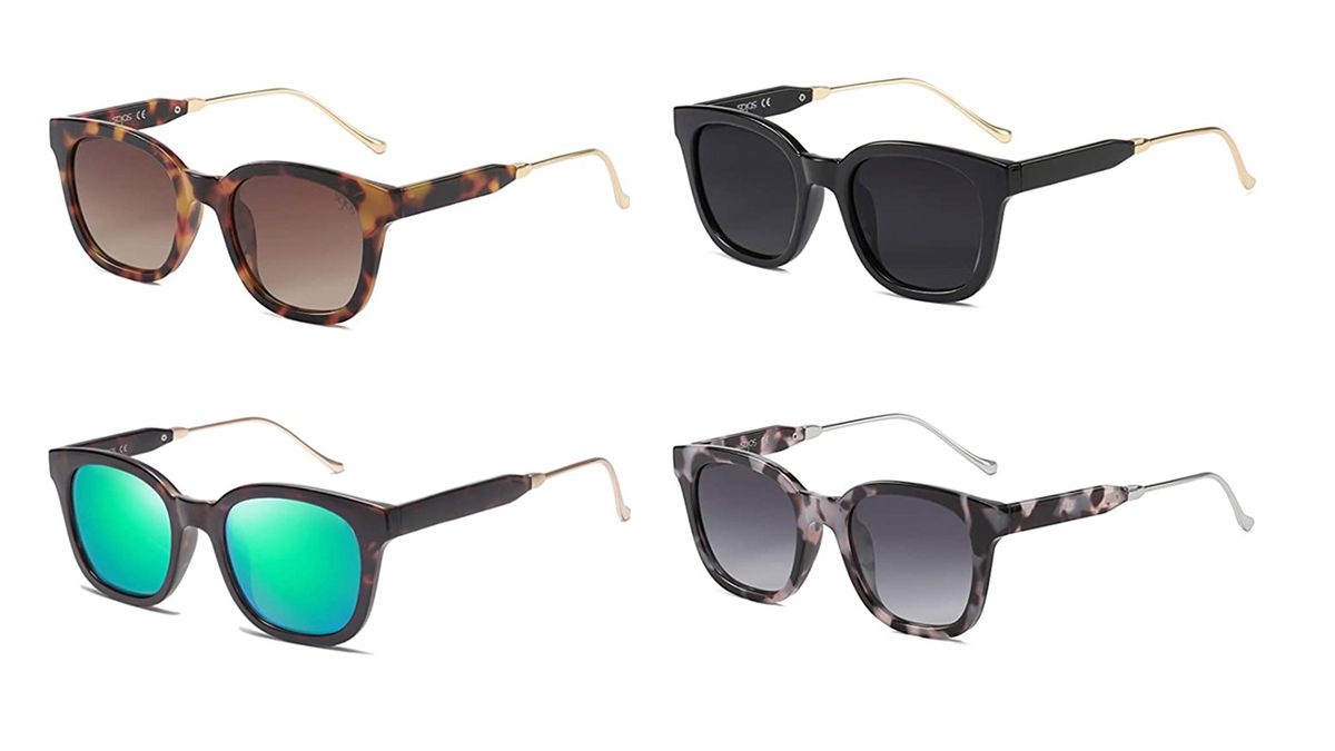 SOJOS Classic Square Polarized Sunglasses