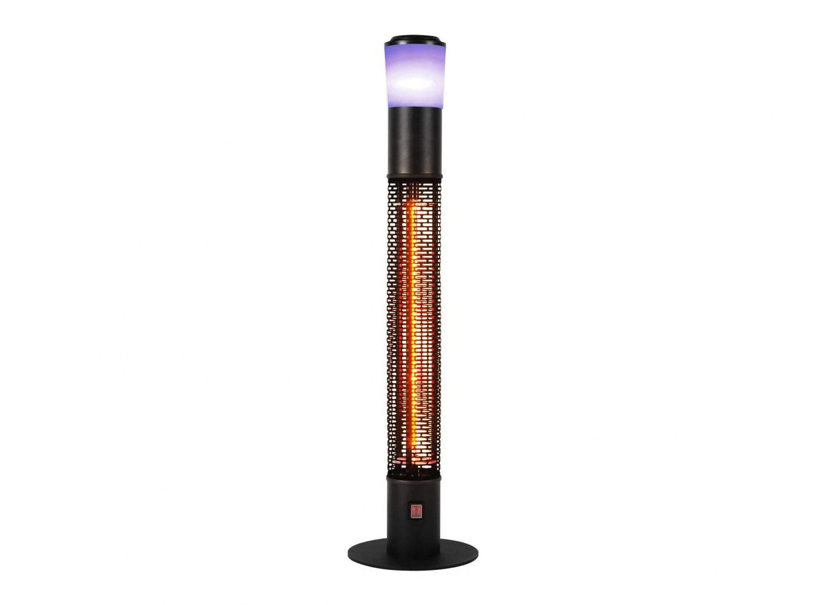 Outdoor Freestanding Electric Patio Heater with Bluetooth Speaker