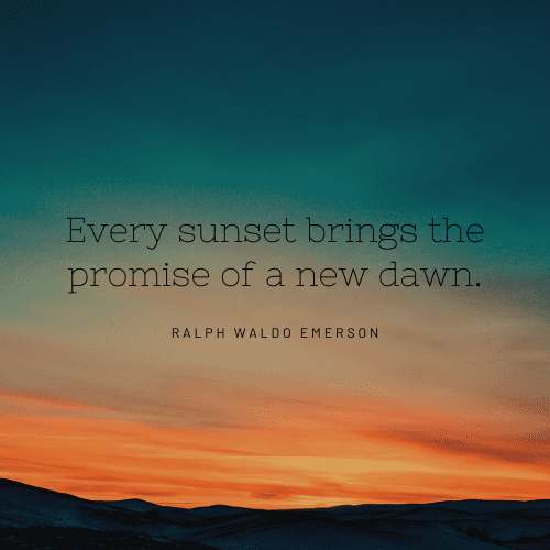 Ralph Waldo Emerson Sunset Quote