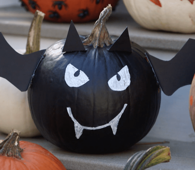 Painted Bat Pumpkin