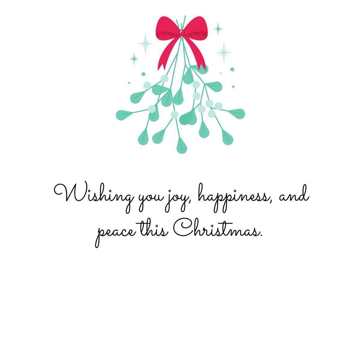 Wishing you joy, happiness, and peace this Christmas