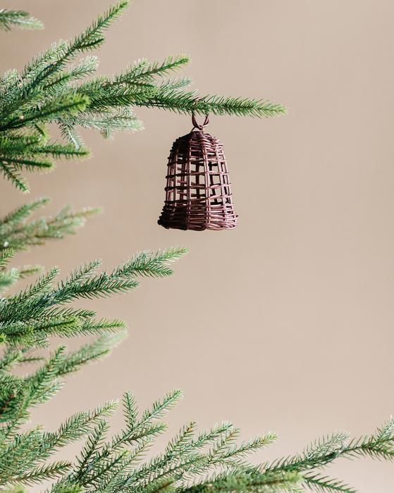 Rattan Bell Ornament