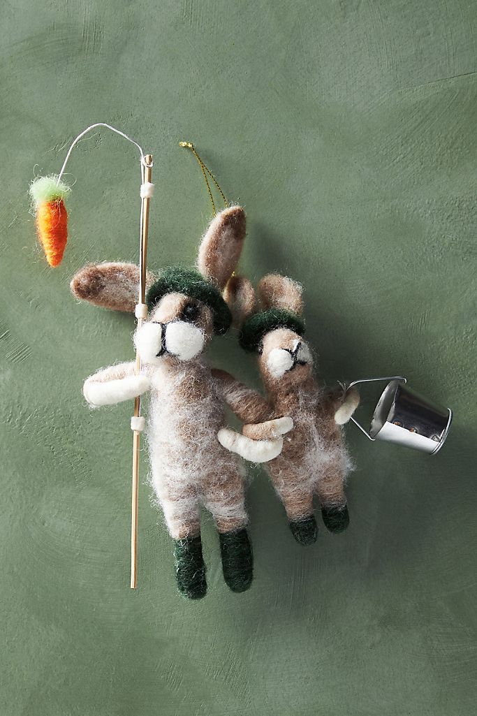 Wool CrittersWool Rabbit Ornament