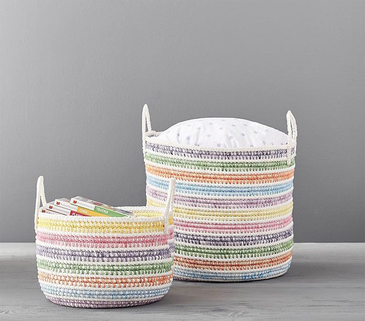 Pastel Rainbow Storage Basket