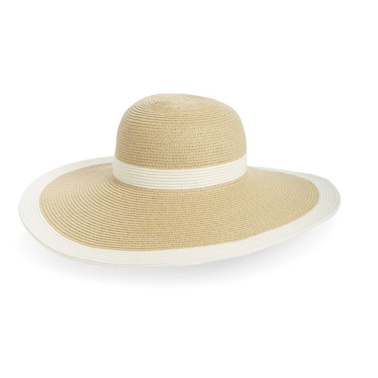 San Diego Stripe Floppy Straw Hat
