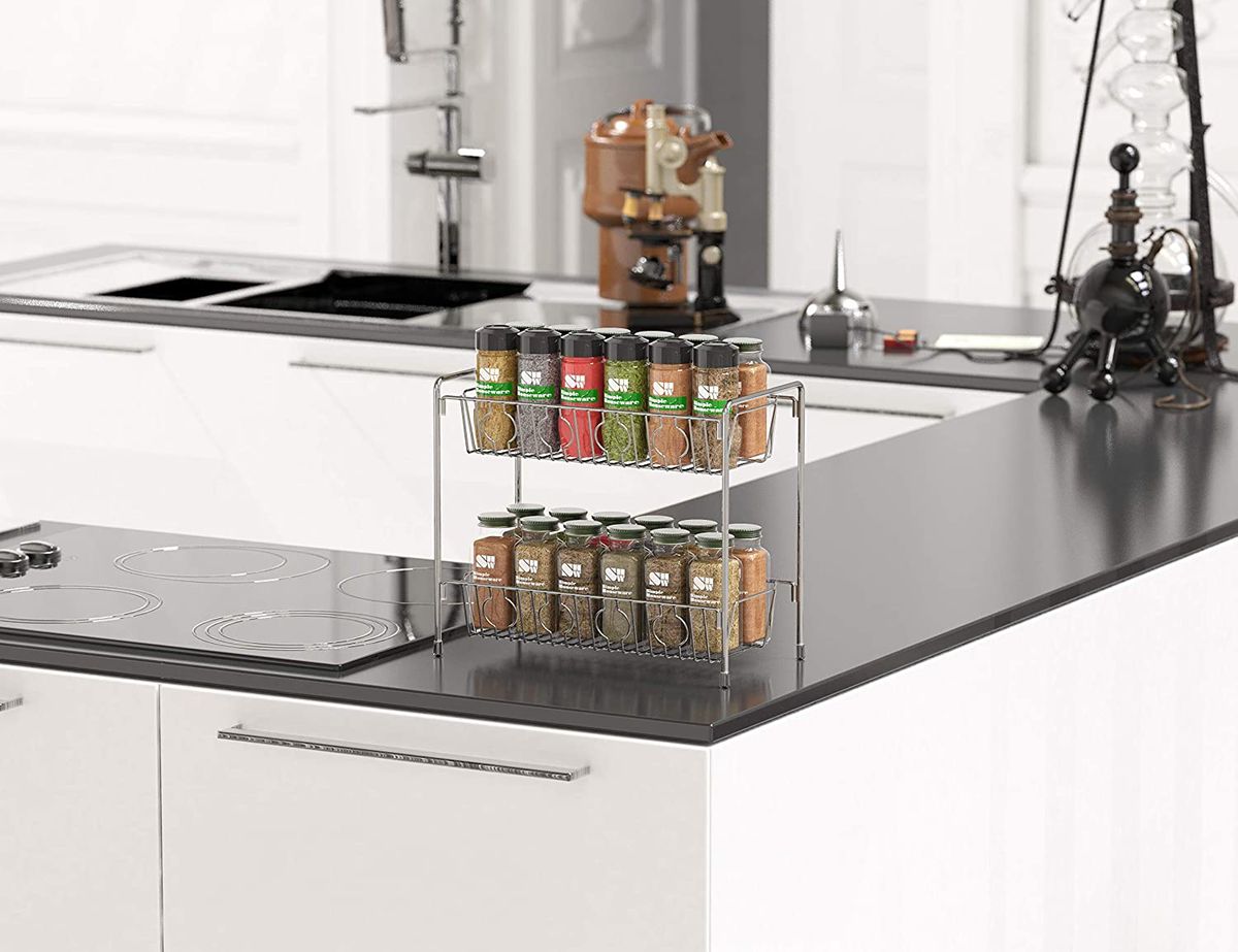 SimpleHouseware 2-Tier Kitchen Counter Organizer Spice Rack from Amazon