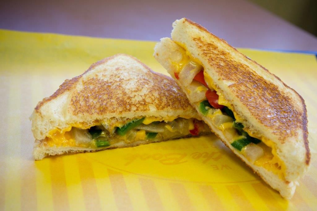Whataburger Grilled Cheese with Grilled Vegetables