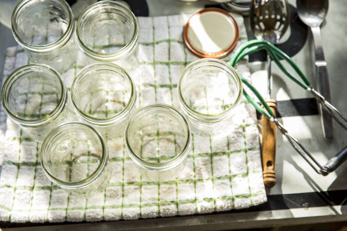 Sterilized jars for canning
