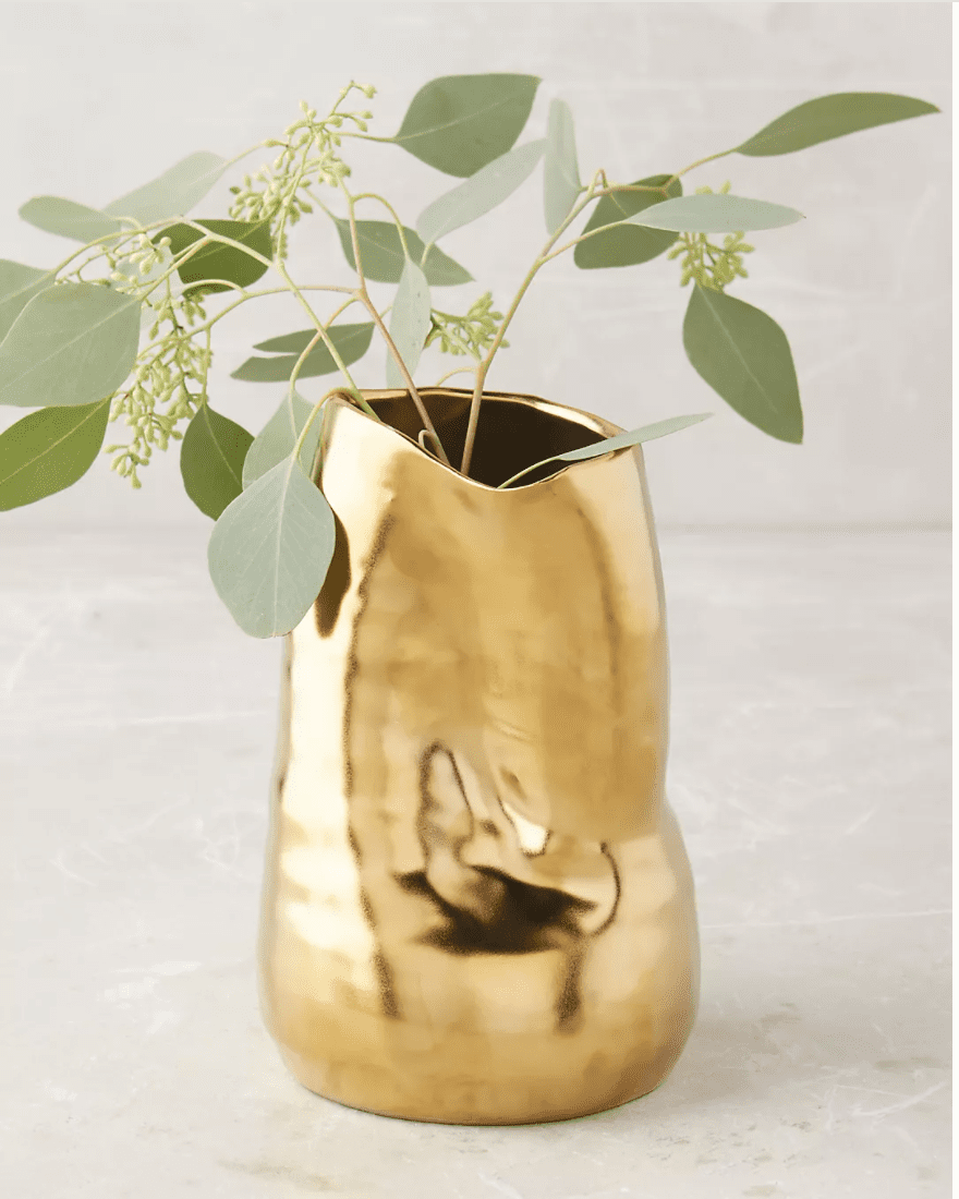 anthropologie goldshine vase
