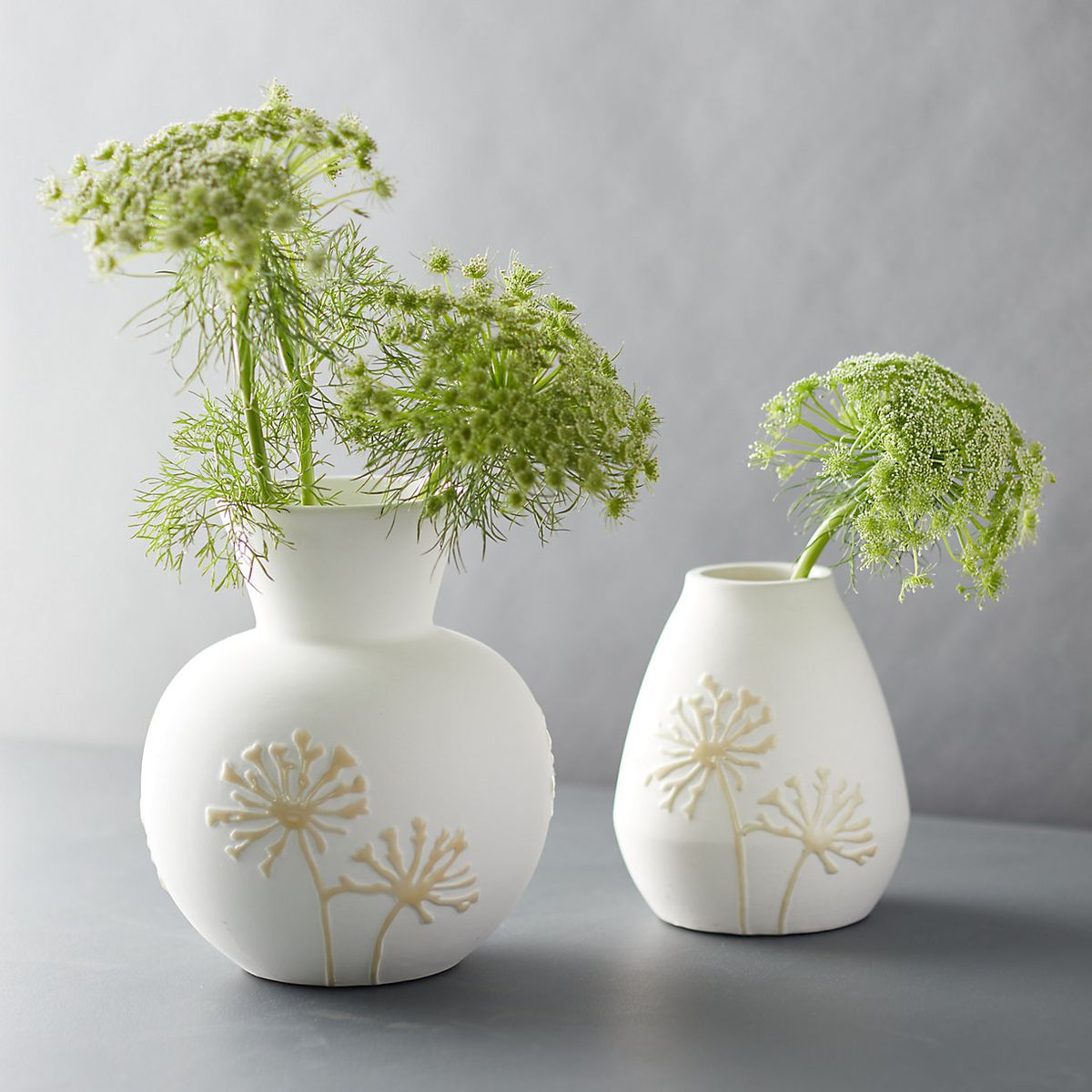 Floral Relief Vase