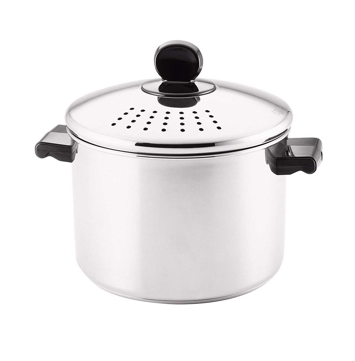 Farberware Classic Series Stainless Steel 8-Quart Covered Straining Stockpot with Lid