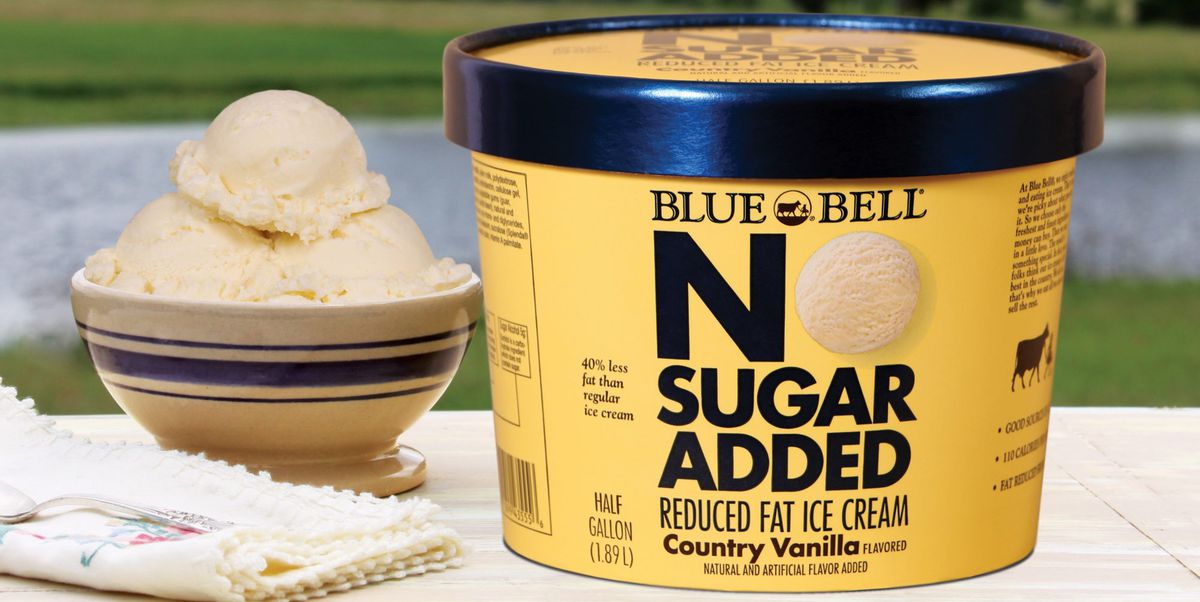 Blue Bell No Added Sugar Country Vanilla Ice Cream Versus Halo Top