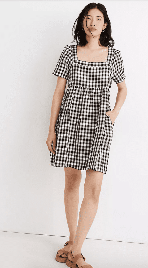 Linen-Blend Alli Mini Dress