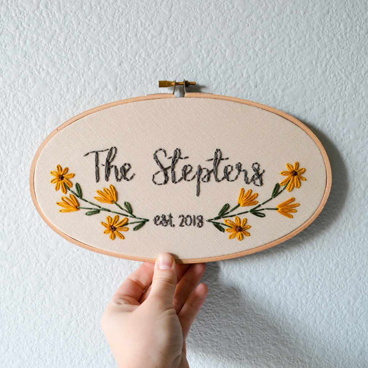 Personalized Family Name Embroidery