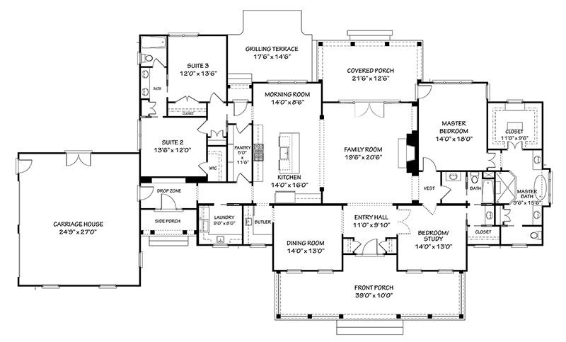 Bellewood House Plan Floor Plan