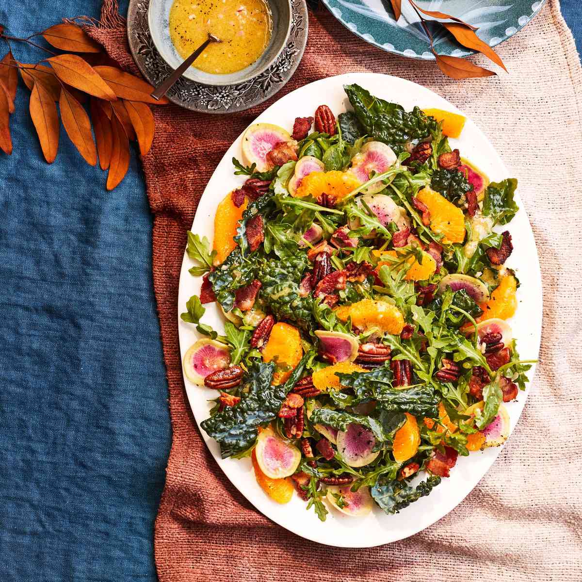 Ann’s Kale-Citrus Salad with Bacony Pecans