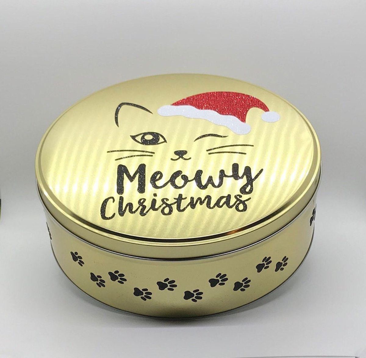 Cat Christmas Tin