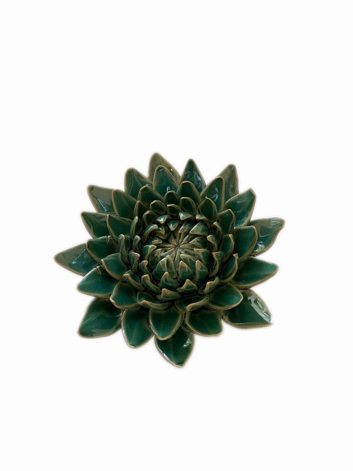 Domain by Laura Hodges Studio Large Teal Ceramic Flower