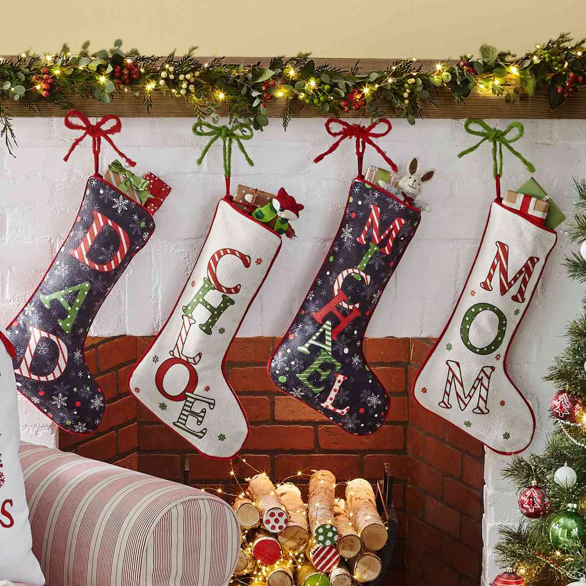 Wool Personalized Christmas Stocking