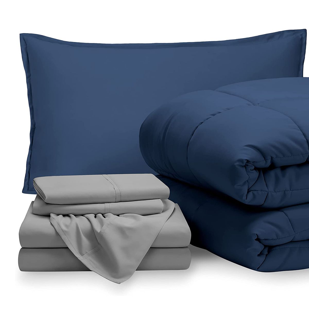 Bare Home Bedding Set 5 Piece Comforter & Sheet Set