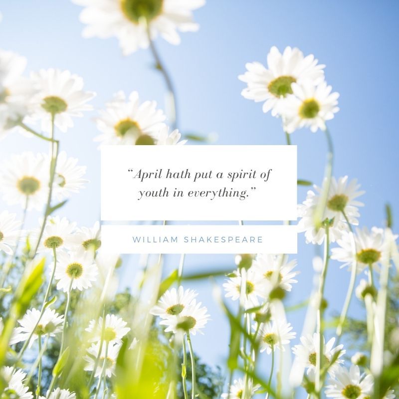 Shakespeare - Inspirational Spring Quotes