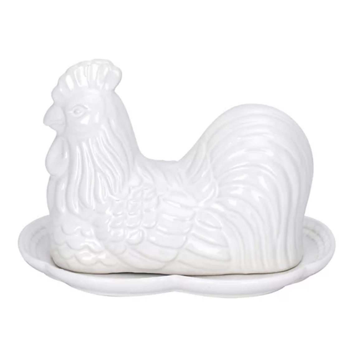 Rooster Kitchen Decor Butter Dish