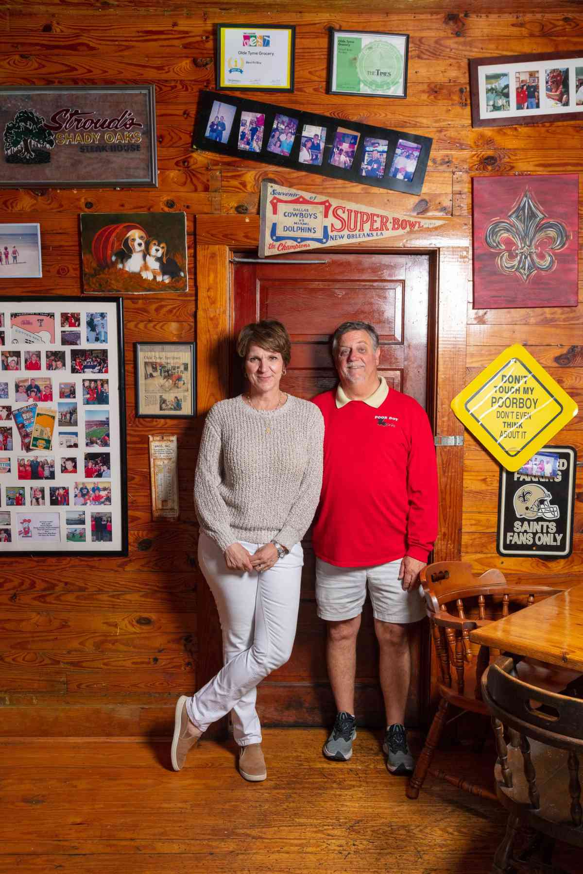 Glenn and Cheri Murphree of Olde Tyme Grocery in Lafayette, Louisiana