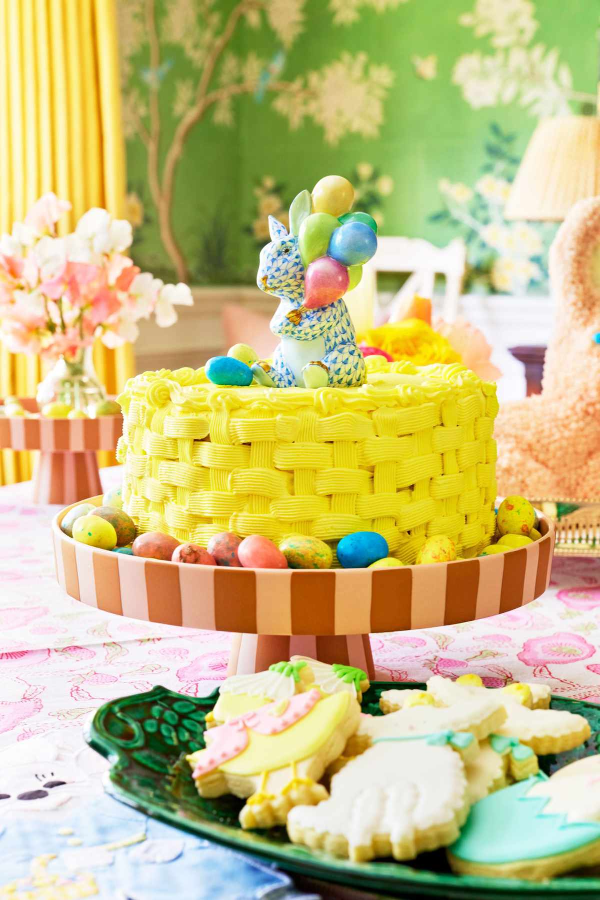 Easter Party Dessert Table Setup