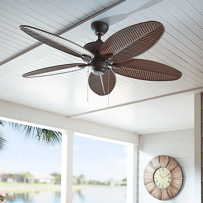 Best Palm Leaf Fan: Beachcrest Outdoor Leaf Blade Ceiling Fan