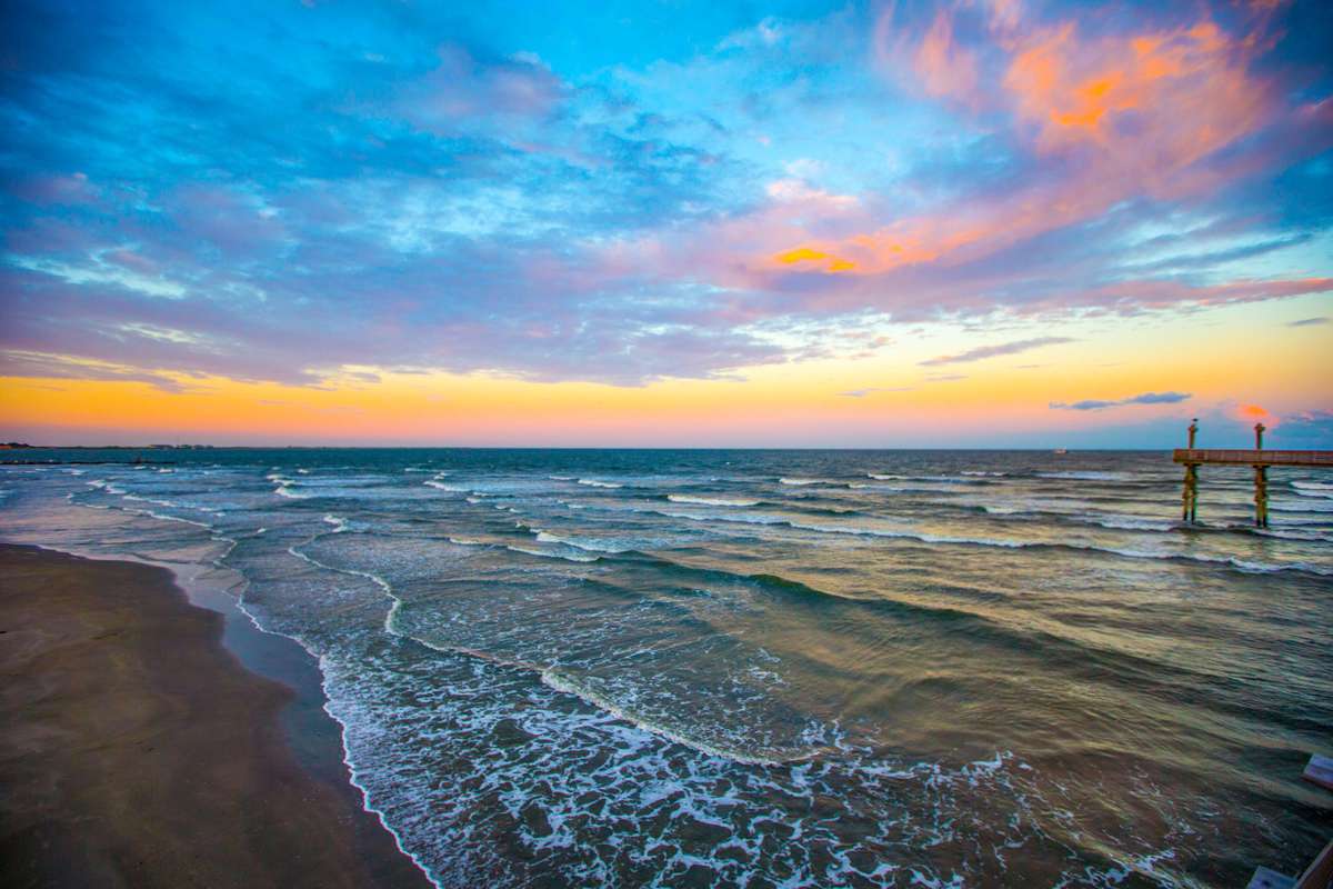 Grand Isle, Louisiana Beauty Images during sunset
