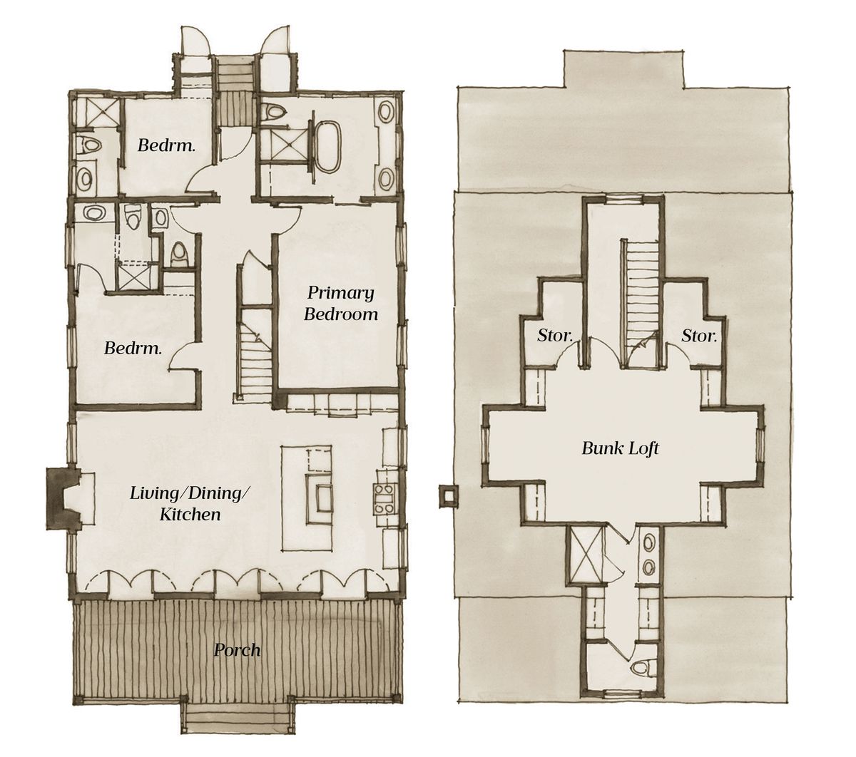 Aiken Street House Plan (SL-1807) Floor Plan