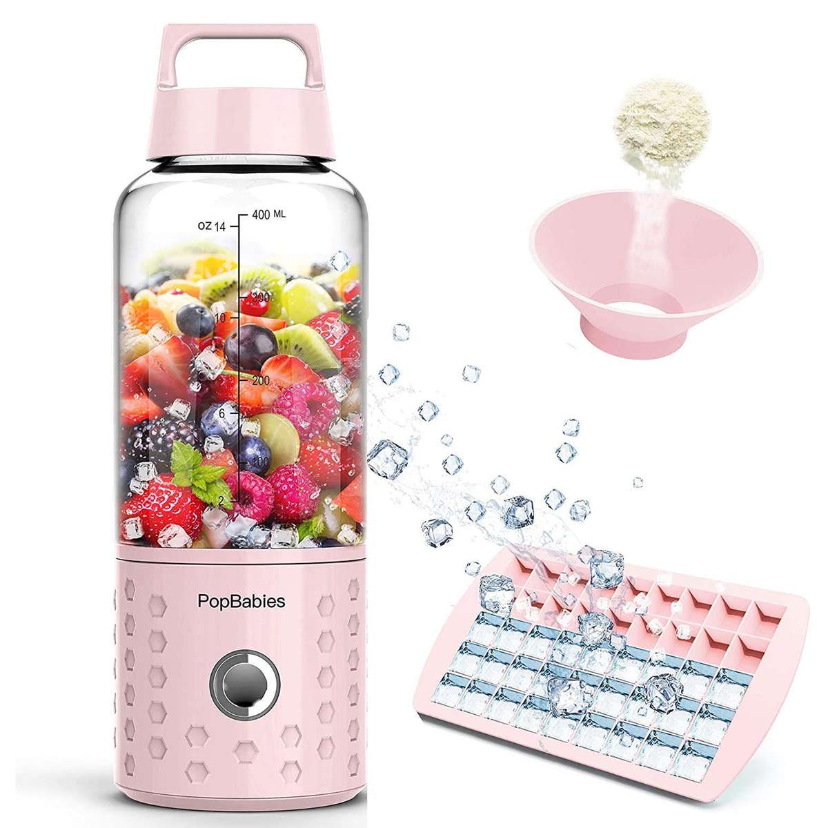 PopBabies Portable Blender, Smoothie Blender for Shakes and Smoothies,