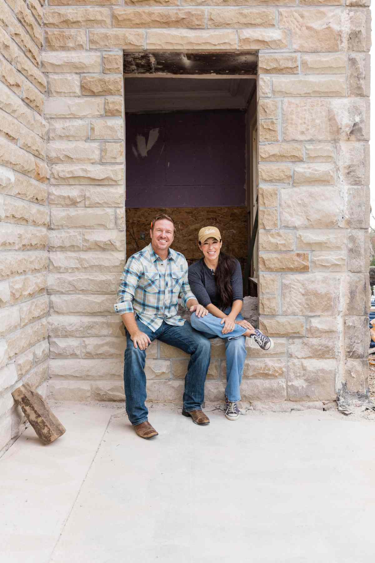 Hosts Chip and Joanna Gaines, as seen on Fixer Upper: The Castle.