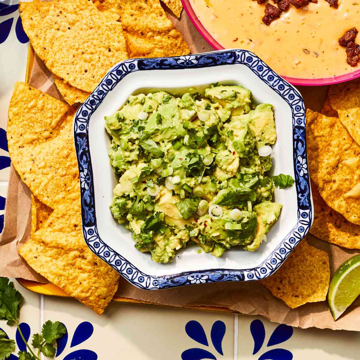 Chunky Guacamole with Jalapeno and Chile de Arbol