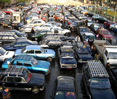 Cairo traffic jam
